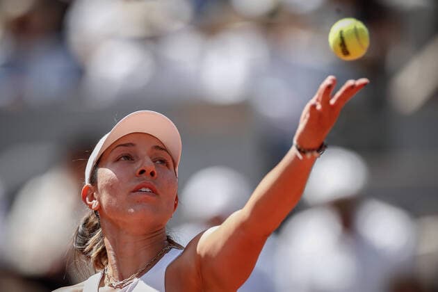Jessica PEGULA (USA) contre Iga SWIATEK (POL) TENNIS : Roland Garros 2022 - 1 4e de finale - 01 06 2022 AurelienMorissard Panoramic 
