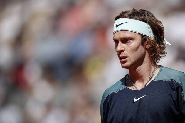 Andrey RUBLEV (RUS) contre Marin CILIC (CRO) TENNIS : Roland Garros 2022 - 1 4e de finale - 01 06 2022 AurelienMorissard Panoramic 