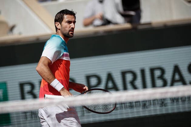 Marin CILIC (CRO) contre Andrey RUBLEV (RUS) TENNIS : Roland Garros 2022 - 1 4e de finale - 01 06 2022 AurelienMorissard Panoramic 