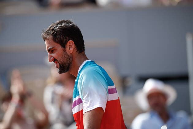 Marin CILIC (CRO) contre Andrey RUBLEV (RUS) TENNIS : Roland Garros 2022 - 1 4e de finale - 01 06 2022 AurelienMorissard Panoramic 