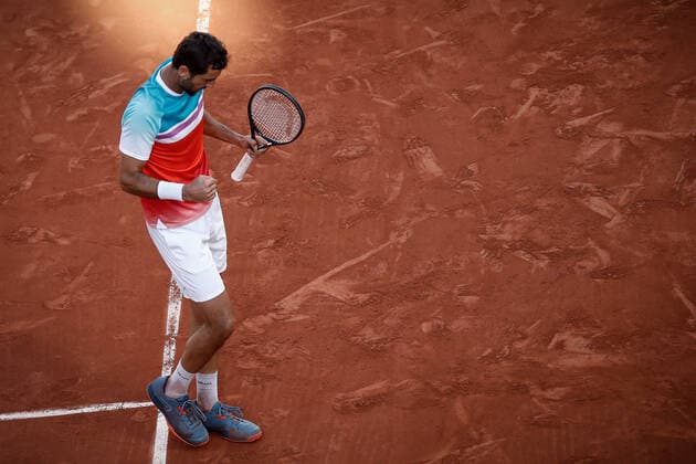 Marin CILIC (CRO) contre Andrey RUBLEV (RUS) TENNIS : Roland Garros 2022 - 1 4e de finale - 01 06 2022 AurelienMorissard Panoramic 