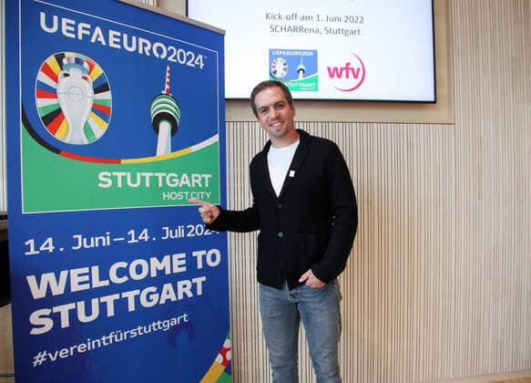 01 06 22 football UEFA EM Euro 2024 Kick Off Event Stuttgart Germany, Stuttgart, 01 06 2022, football, UEFA EM Euro 2024 Kick Off Event Stuttgart Philipp Lahm Tournament Director