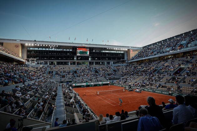 Andrey RUBLEV (RUS) contre Marin CILIC (CRO) TENNIS : Roland Garros 2022 - 1 4e de finale - 01 06 2022 AurelienMorissard Panoramic 
