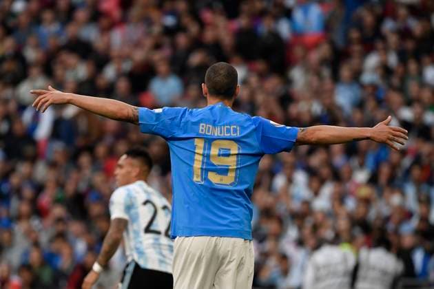 Leonardo Bonucci of Italy during the Finalissima trophy 2022 football match between Italy and Argentina at Wembley stadium in London, England, June 1st, 2022. Photo Andrea Staccioli Insidefoto AndreaxStaccioli