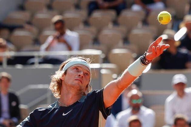 French Open 2022, Andrey Rublev Tennis French Open 2022 Grand Slam ATP WTA ITF Roland Garros Paris France 1 June 2022 Copyright: xJuergenxHasenkopfx