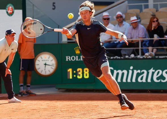 French Open 2022, Andrey Rublev Tennis French Open 2022 Grand Slam ATP WTA ITF Roland Garros Paris France 1 June 2022 Copyright: xJuergenxHasenkopfx