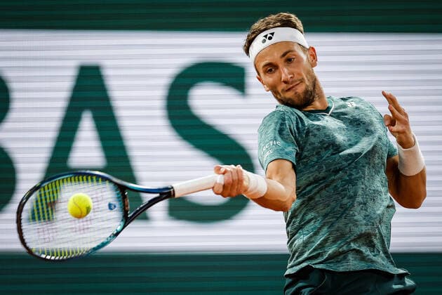 June 1, 2022, Paris, France, France: Casper RUUD of Norway during the Day eleven of Roland-Garros 2022, French Open 2022, Grand Slam tennis tournament at the Roland-Garros stadium on June 01, 2022 in Paris, France. Paris France - ZUMAm308 20220601_zsp_m308_028 Copyright: xMatthieuxMirvillex