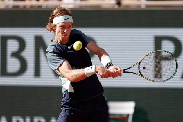 French Open 2022, Andrey Rublev Tennis French Open 2022 Grand Slam ATP WTA ITF Roland Garros Paris France 1 June 2022 Copyright: xJuergenxHasenkopfx