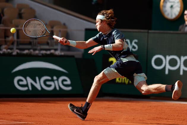 French Open 2022, Andrey Rublev Tennis French Open 2022 Grand Slam ATP WTA ITF Roland Garros Paris France 1 June 2022 Copyright: xJuergenxHasenkopfx