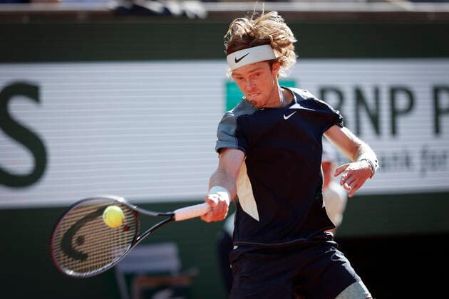 French Open 2022, Andrey Rublev Tennis French Open 2022 Grand Slam ATP WTA ITF Roland Garros Paris France 1 June 2022 Copyright: xJuergenxHasenkopfx