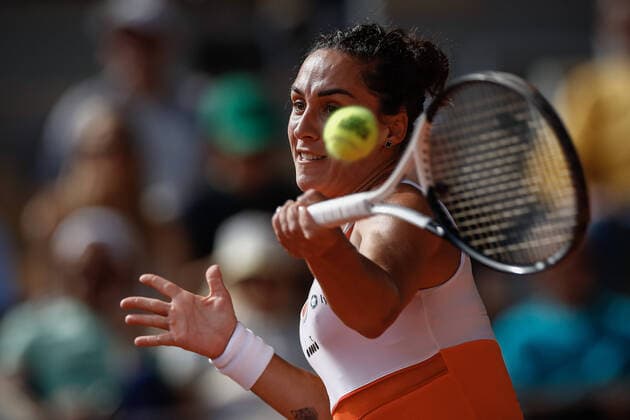 Demi-finale Dames entre Coco GAUFF (USA) et Martina TREVISAN (ITA) TENNIS : Roland Garros 2022 - 02 06 2022 AurelienMorissard Panoramic 