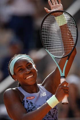 Demi-finale Dames entre Coco GAUFF (USA) et Martina TREVISAN (ITA) TENNIS : Roland Garros 2022 - 02 06 2022 AurelienMorissard Panoramic 
