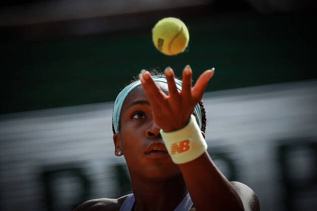 Demi-finale Dames entre Coco GAUFF (USA) et Martina TREVISAN (ITA) TENNIS : Roland Garros 2022 - 02 06 2022 AurelienMorissard Panoramic 
