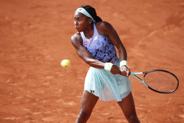 Martina Trevisan Vs Coco Gauff - 1 2 Finale TENNIS : Roland Garros 2022 - 02 06 2022 MichaelBaucher Panoramic 