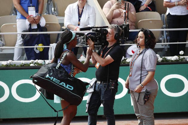 Martina Trevisan Vs Coco Gauff - 1 2 Finale TENNIS : Roland Garros 2022 - 02 06 2022 MichaelBaucher Panoramic 