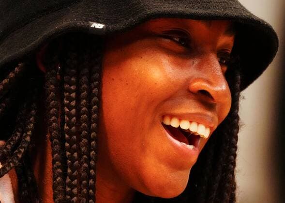 Mandatory Credit: Photo by Javier Garcia Shutterstock (12960006bg) Coco Gauff faces the press after reaching the final French Open Tennis, Day 12, Roland Garros, Paris, France - 02 Jun 2022 French Open Tennis, Day 12, Roland Garros, Paris, France - 02 Jun 2022  Copyright: xJavierxGarcia Shutterstockx 12960006bg