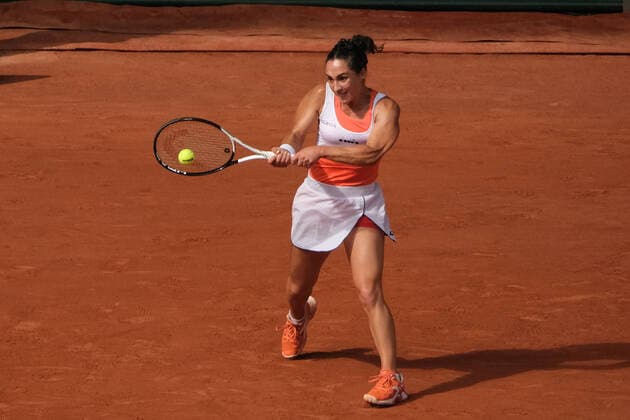 June 2, 2022, PARIS, France: MARTINA TREVISAN of Spain return the ball to COCO GAUFF of United States during the semi final of the French Open 2022, Grand Slam tennis womenÃ¢â‚¬â ¢s tournament at the Roland Garros Stadium - Paris France..Coco Gauff won : 6:3 6:1 qualify for the tournament final PARIS France - ZUMAp119 20220602_zaf_p119_036 Copyright: xPierrexSteveninx