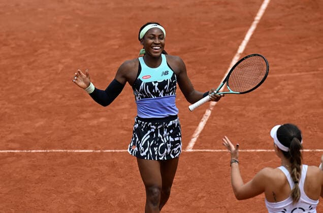 2022 Roland Garros Coco Gauff USA and Jessica Pegula USA