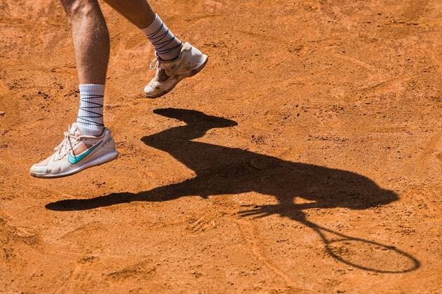 Sport Bilder des Tages Tenisovy turnaj muzu UniCredit Czech Open, semifinale kategorie ATP, Tennis Herren Challenger Tour 100, 3. cervna 2022, Prostejov. Filip Horansky ze Slovenska v utkani s Vitem Koprivou z CR. CTKPhotoP2022060305696  put 24