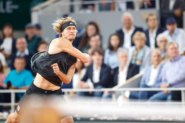 03 06 2022, Tennis, French Open 2022 Roland Garros, FRA, Paris, Roland Garros picture v li Alexander Zverev GER Copyright: HMBxMedia AntonioxBorga