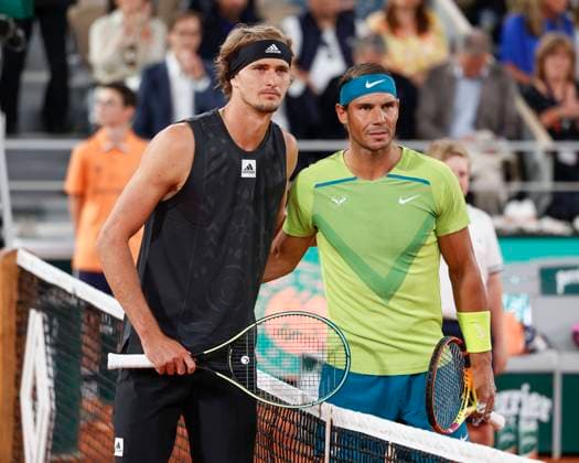 Tennis, French Open, Alexander Zverev meets Rafael Nadal in round 1, archive pictures