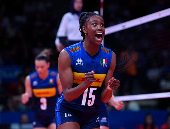 Sport Themen der Woche KW22 Sport Bilder des Tages Sylvia Chinelo Nwakalor 15 of Italy Women during the FIVB Volleyball Women s National League first week match between Netherlands Women and Italy Women at Ankara Sports Hall in Ankara, Turkey on June 03, 2022. ( Photo : Seskimphoto ) 