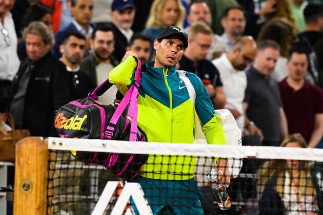 Rafael Nadal ( Espagne ) en fin du match TENNIS : Roland Garros 2022 - Internationaux de France - 03 06 2022 FedericoPestellini Panoramic 