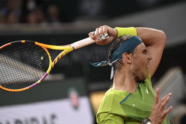 Tennis - Roland Garros 2022 - Match Rafael Nadal contre Alexander Zverev demi finale - Espagne Allemagne TENNIS : Roland Garros 2022 - France - 03 06 2022 ChrysleneCaillaud Panoramic 