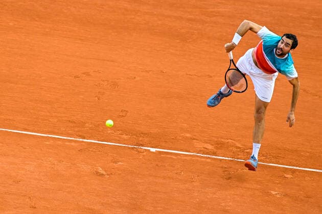 Marin Cilic ( Croatie ) TENNIS : Roland Garros 2022 - Internationaux de France - 03 06 2022 FedericoPestellini Panoramic 