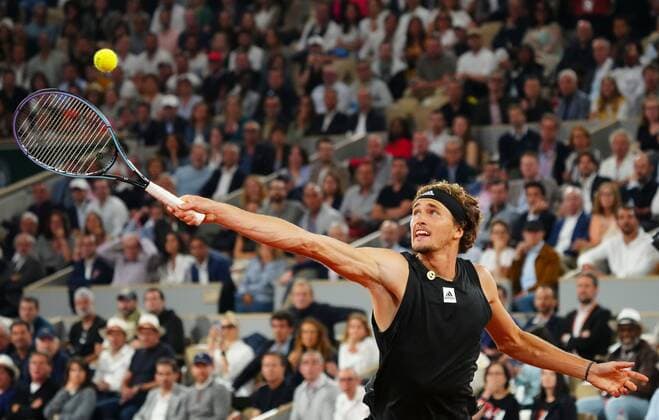 Mandatory Credit: Photo by Javier Garcia Shutterstock (12960013bv) Alexander Zverev French Open Tennis, Day 13, Roland Garros, Paris, France - 03 Jun 2022 French Open Tennis, Day 13, Roland Garros, Paris, France - 03 Jun 2022  Copyright: xJavierxGarcia Shutterstockx 12960013bv