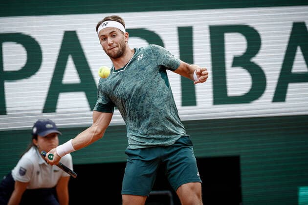 Demi-finale Hommes entre Casper RUUD (NOR) et Marin CILIC (CRO) TENNIS : Roland Garros 2022 - 03 06 2022 AurelienMorissard Panoramic 