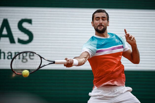 Demi-finale Hommes entre Casper RUUD (NOR) et Marin CILIC (CRO) TENNIS : Roland Garros 2022 - 03 06 2022 AurelienMorissard Panoramic 