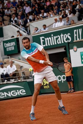 Demi-finale Hommes entre Casper RUUD (NOR) et Marin CILIC (CRO) TENNIS : Roland Garros 2022 - 03 06 2022 AurelienMorissard Panoramic 
