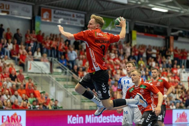Handball I Men I Season 2021 2022 I 2 HBL I 37 Matchday I ASV Hamm Westfalen TV Großwallstadt I 03 06 2022 Fabian Huesmann 3, ASV Hamm Westfalen jump shot Hamm Westpress Arena NRW Germany Copyright: xLobeca PatrickxNuhnx