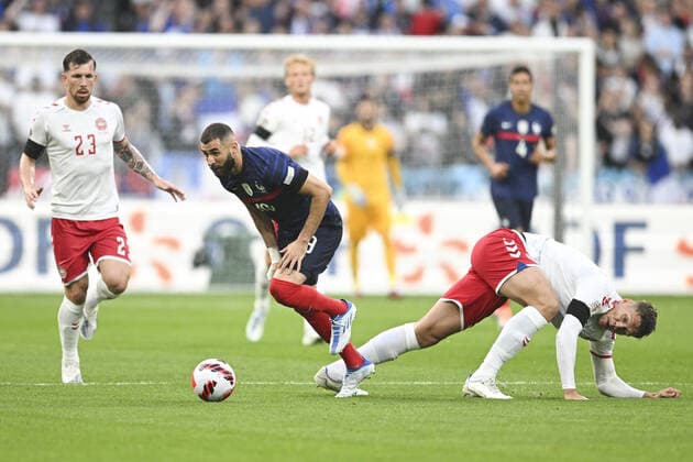Karim Benzema (France) FOOTBALL : France vs Danemark - Ligue des Nations - 03 06 2022 JBAutissier Panoramic 
