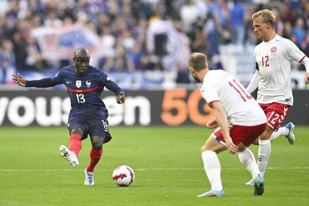 Ngolo Kante (France) FOOTBALL : France vs Danemark - Ligue des Nations - 03 06 2022 JBAutissier Panoramic 