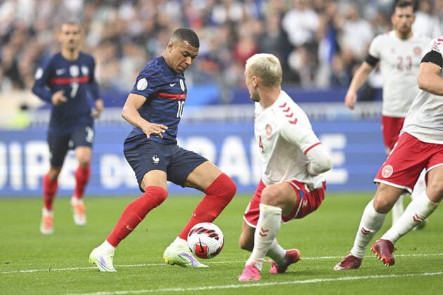 Kylian Mbappe (France) FOOTBALL : France vs Danemark - Ligue des Nations - 03 06 2022 JBAutissier Panoramic 