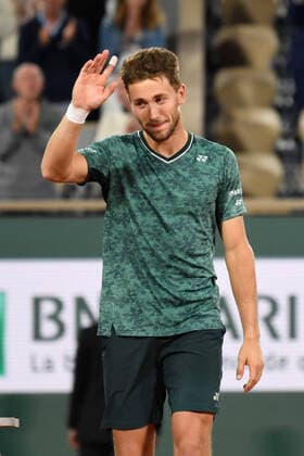 Roland Garros 2022 PARIS, IF - 03.06.2022: ROLAND GARROS 2022 - Casper Ruud after gamhar game against Marin Cilic valid for the semi-final of the men& 39;s tournament of Roland Garros 2022 held in Paris, France. (Photo: Richard Callis Fotoarena) x2215914x  RichardxCallis