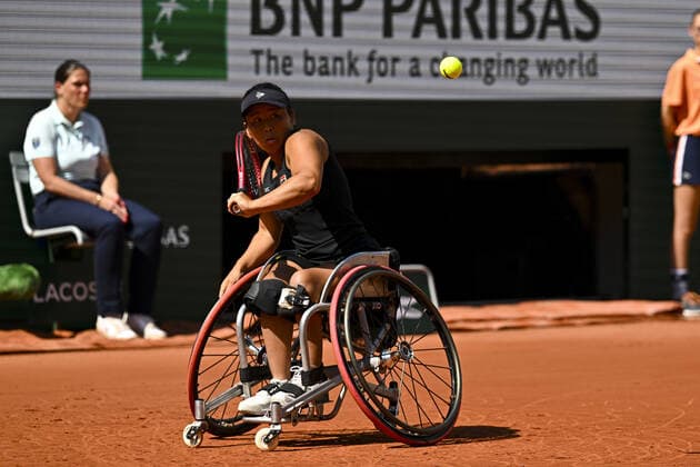 Yui Kamiji (Jpn) TENNIS : Roland Garros 2022 - Finale Fauteuil - 04 06 2022 JBAutissier Panoramic 
