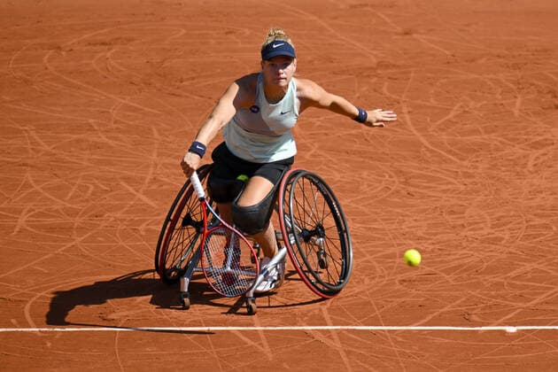 Diede De Groot (ned) TENNIS : Roland Garros 2022 - Finale Fauteuil - 04 06 2022 JBAutissier Panoramic 