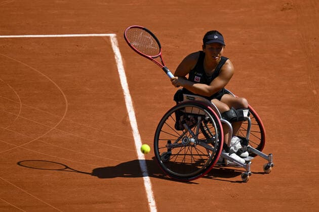 Yui Kamiji (jpn) TENNIS : Roland Garros 2022 - Finale Fauteuil - 04 06 2022 JBAutissier Panoramic 
