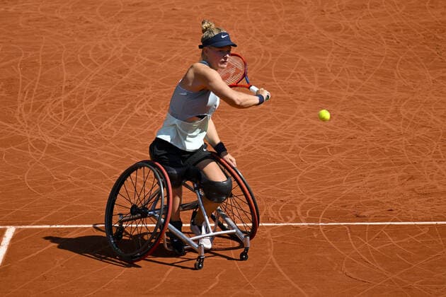 Diede De Groot (ned) TENNIS : Roland Garros 2022 - Finale Fauteuil - 04 06 2022 JBAutissier Panoramic 