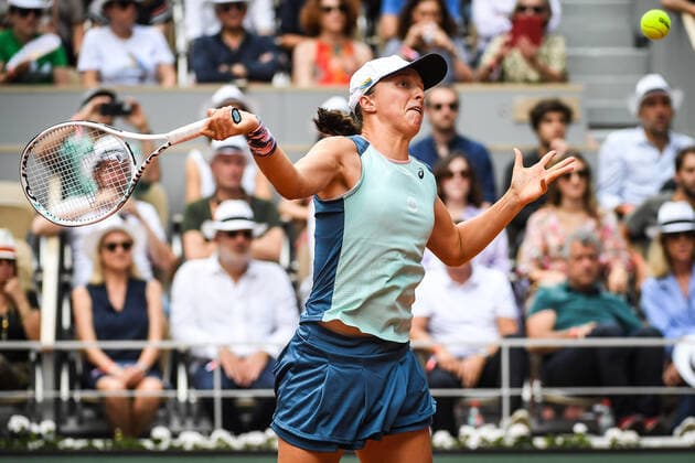 June 4, 2022, Paris, France, France: Iga SWIATEK of Poland during the Day fourteen of Roland-Garros 2022, French Open 2022, Grand Slam tennis tournament at the Roland-Garros stadium on June 04, 2022 in Paris, France. Paris France - ZUMAm308 20220604_zsp_m308_004 Copyright: xMatthieuxMirvillex