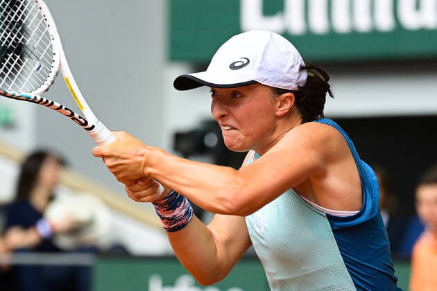 Iga Swiatek ( POL ) - TENNIS : Roland Garros 2022 - Internationaux de France - 04 06 2022 FedericoPestellini Panoramic 