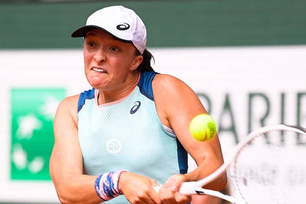 Iga Swiatek ( POL ) - TENNIS : Roland Garros 2022 - Internationaux de France - 04 06 2022 FedericoPestellini Panoramic 