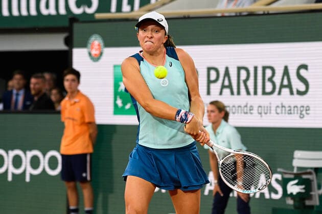 Iga Swiatek ( POL ) - TENNIS : Roland Garros 2022 - Internationaux de France - 04 06 2022 FedericoPestellini Panoramic 