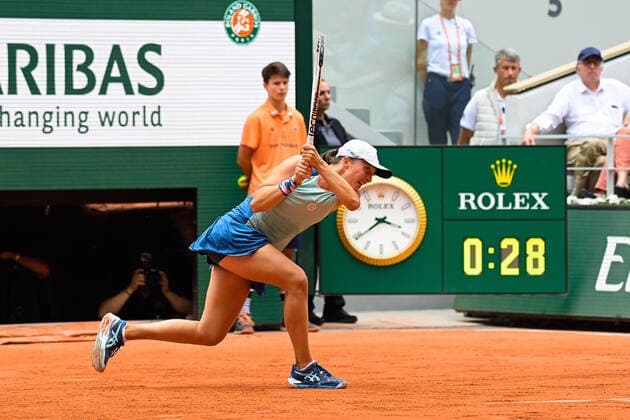 Iga Swiatek ( POL ) - TENNIS : Roland Garros 2022 - Internationaux de France - 04 06 2022 FedericoPestellini Panoramic 