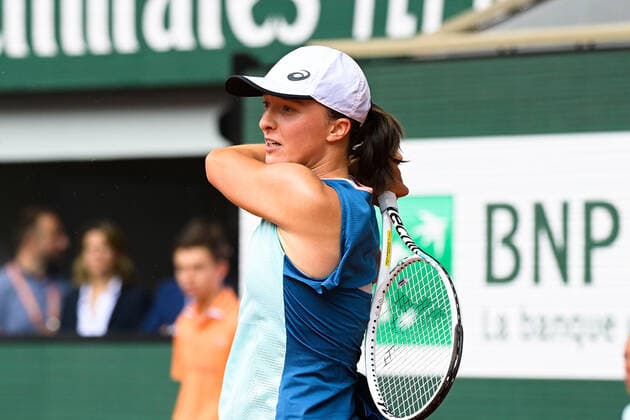Iga Swiatek ( POL ) - TENNIS : Roland Garros 2022 - Internationaux de France - 04 06 2022 FedericoPestellini Panoramic 
