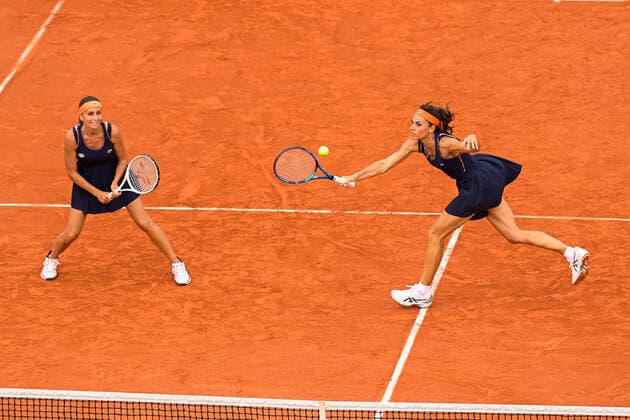 Gabriela Sabatini ( ARG ) - Gisela Dulko ( ARG ) TENNIS : Roland Garros 2022 - Internationaux de France - 04 06 2022 FedericoPestellini Panoramic 