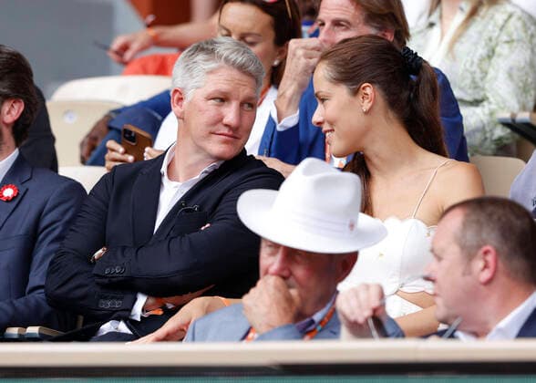 Tennis, French Open, Final, Women, Bastian Schweinsteiger and Ana Ivanovic among the spectators